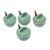 Ceramic condiment set, 'Dance Fans' (set of 4) - Ceramic Condiment Bowls (Set of 4) thumbail