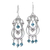Sterling silver chandelier earrings, 'Memories' - Sterling Silver Chandelier Earrings thumbail