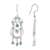 Sterling silver chandelier earrings, 'Memories' - Sterling Silver Chandelier Earrings (image 2c) thumbail