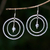 Sterling silver dangle earrings, 'Halo' - Sterling Silver Dangle Earrings (image 2b) thumbail