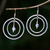 Sterling silver dangle earrings, 'Halo' - Sterling Silver Dangle Earrings