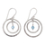 Earrings, 'Blue Halo' - Sterling Silver Dangle Earrings thumbail