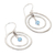Earrings, 'Blue Halo' - Sterling Silver Dangle Earrings (image 2d) thumbail