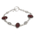 Carnelian link bracelet, 'Sunset in Bali' - Sterling Silver Carnelian Link Bracelet (image 2d) thumbail