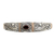 Garnet bracelet, 'Paradise' - Gold Accent Sterling Silver Garnet Cuff (image 2b) thumbail