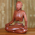 Wood statuette, 'Levitation' - Meditation Wood Sculpture (image 2c) thumbail