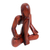 Wood sculpture, 'Meditation' - Artisan Crafted Wood Sculpture