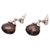 Smoky quartz dangle earrings, 'Smoky Briolette' - Heart Shaped Smoky Quartz Sterling Silver Earrings (image 2c) thumbail