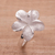 Sterling silver ring, 'Frangipani' - Hand Made Sterling Silver Flower Ring (image 2b) thumbail