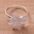 Sterling silver ring, 'Frangipani' - Hand Made Sterling Silver Flower Ring (image 2c) thumbail