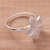 Sterling silver ring, 'Frangipani' - Hand Made Sterling Silver Flower Ring (image 2d) thumbail