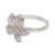 Sterling silver ring, 'Frangipani' - Hand Made Sterling Silver Flower Ring (image 2f) thumbail