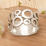 Sterling silver band ring, 'Afternoon' - Sterling Silver Band Ring