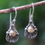 Gold accent dangle earrings, 'Eastern Sun' - Gold Accent Sterling Silver Dangle Earrings (image 2) thumbail