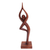 Wood statuette, 'Prayer' - Suar Wood Sculpture (image 2c) thumbail