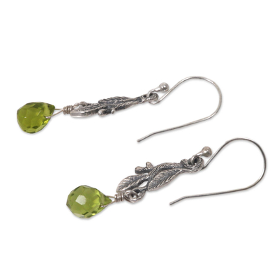 Sterling silver dangle earrings, 'Rainforest' - Women's Sterling Silver Dangle Earrings