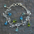 Sterling silver charm bracelet, 'Rainforest' - Sterling Silver Charm Bracelet (image 2) thumbail