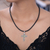 Peridot cross necklace, 'Balinese Cross' - Handmade Religious Peridot Necklace (image 2j) thumbail