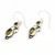 Peridot dangle earrings, 'Crown Princess' - Peridot Sterling Silver Dangle Earrings