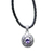 Leather and amethyst pendant necklace, 'Wild Beauty' - Hand Made Silver and Amethyst Necklace thumbail