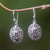 Amethyst dangle earrings, 'Wild Beauty' - Sterling Silver Amethyst Dangle Earrings thumbail