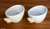 Ceramic teacups, 'Seashells (pair) - White Ceramic Teacups (Pair)
