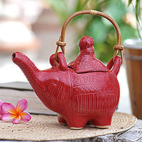 Featured review for Ceramic teapot, Buddha and the Ruby Elephant