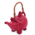 Ceramic teapot, 'Buddha and the Ruby Elephant' - Hand Made Indonesian Ceramic Teapot