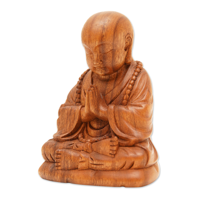 Escultura de madera - Escultura de madera única de budismo