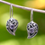 Amethyst drop earrings, 'Dancing Dewdrops' - Amethyst drop earrings (image 2c) thumbail