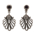 Amethyst dangle earrings, 'Balinese Fan' - Amethyst dangle earrings (image 2a) thumbail