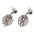 Amethyst dangle earrings, 'Balinese Fan' - Amethyst dangle earrings (image 2b) thumbail