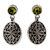 Peridot flower earrings, 'Sweet Rhapsody' - Peridot flower earrings (image 2a) thumbail