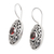 Garnet drop earrings, 'Desire' - Garnet drop earrings