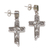 Pendientes colgantes de peridoto - Pendientes colgantes religiosos de peridoto de plata esterlina