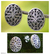 Pendientes flores de plata de ley, 'Nature's Shields' - Pendientes flores de plata de ley
