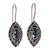 Blue topaz drop earrings, 'New Life' - Marquise Blue Topaz Drop Earrings from Bali