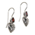Garnet earrings, 'Heart's Desire' - Garnet earrings (image 2b) thumbail
