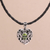 Peridot necklace, 'Summer Love' - Indonesian Heart Shaped Sterling Silver and Peridot Necklace thumbail