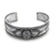 Sterling silver cuff bracelet, 'Silver Lotus' - Floral Sterling Silver Cuff Bracelet (image 2a) thumbail