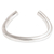Sterling silver cuff bracelet, 'Modern Horseshoe' - Modern Sterling Silver Cuff Bracelet