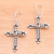 Citrine cross earrings, 'Sunshine Cross' - Citrine cross earrings