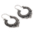 Sterling silver hoop earrings, 'Complexity' - Sterling Silver Hoop Earrings (image 2b) thumbail
