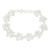 Bracelet, 'Frangipani' - Floral Sterling Silver Link Bracelet thumbail
