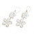 Earrings, 'Frangipani Twins' - Floral Sterling Silver Dangle Earrings