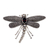 Garnet brooch pin, 'Enchanted Dragonfly' - Sterling Silver Garnet Dragonfly Brooch Pin thumbail