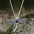 Garnet pendant necklace, 'Enchanted Dragonfly' - Garnet pendant necklace (image 2b) thumbail