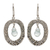 Sterling silver dangle earrings, 'Aqua Tear' - Sterling Silver Modern Dangle Earrings (image 2a) thumbail