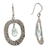 Sterling silver dangle earrings, 'Aqua Tear' - Sterling Silver Modern Dangle Earrings (image 2c) thumbail
