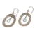 Sterling silver dangle earrings, 'Aqua Tear' - Sterling Silver Modern Dangle Earrings (image 2d) thumbail